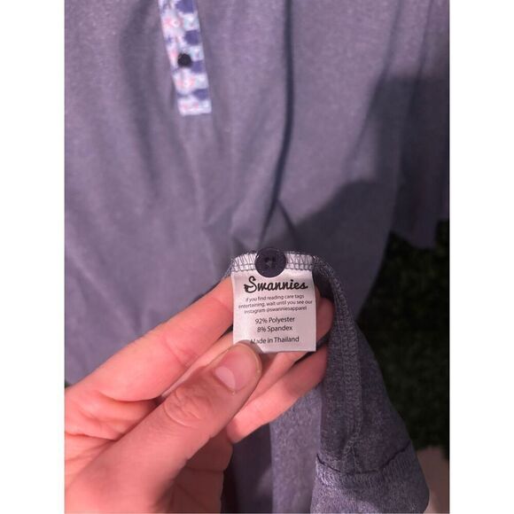 Swannies Blue Aztec Terradyne Country Club Polo Sz Large - Picture 5 of 6